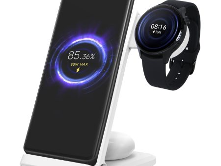 NILLKIN PowerTrio 3-in-1 Wireless Charger Mobile Phone Earbuds Charging Station with Smart Watch Charger Adapter for Xiaomi Watch S1 Pro (EU Plug) Discount