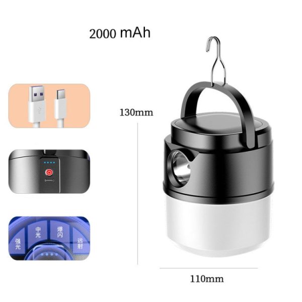 Outdoor Camping Lamp Emergency Tent Light Hiking Fishing Night Light on Sale