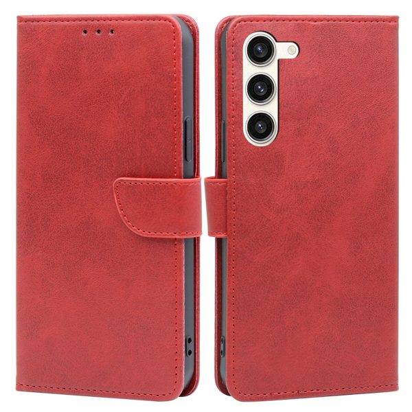 Phone Wallet Case for Samsung Galaxy S23 PU Leather Stand Mobile Phone Cover Supply