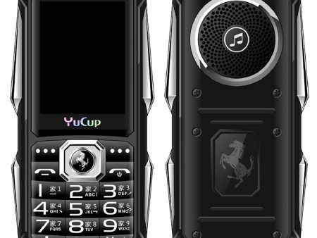 YUCUP N503 IP67 Waterproof Anti-fall Cold-resistant Cellphone Double Flashlight Large Volume Elderly Mobile Phone, EU Plug For Cheap