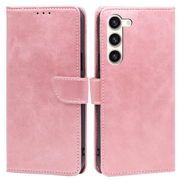 Phone Wallet Case for Samsung Galaxy S23 PU Leather Stand Mobile Phone Cover Supply